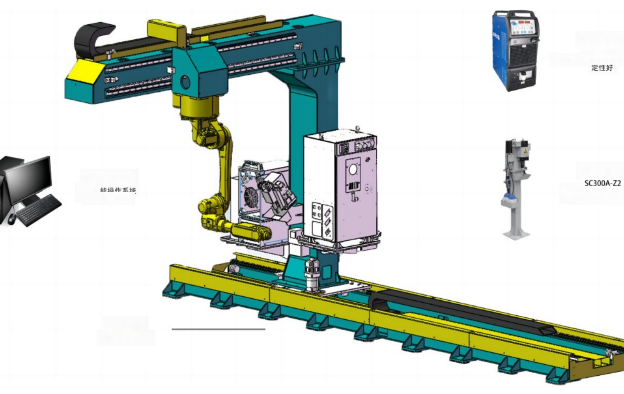 Cantilever eight axis intelligent workstation/GB-XB-2Y-6X
